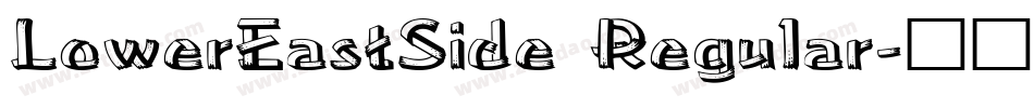 LowerEastSide Regular字体转换